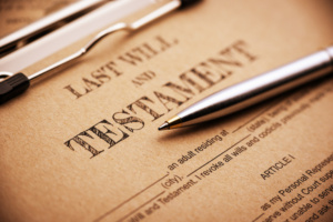 last will and testament document
