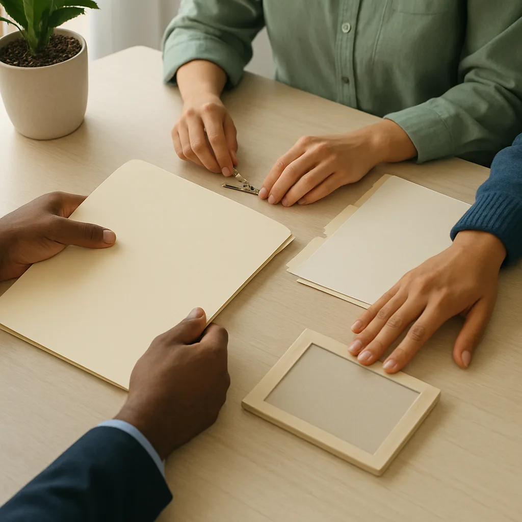 Parents organizing documents for an adopted child’s Utah estate plan