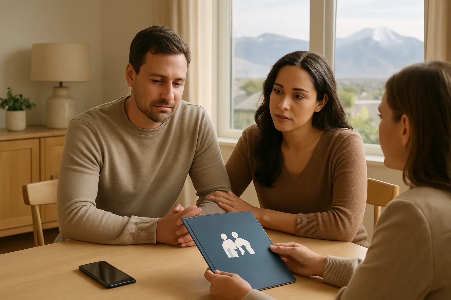 Utah health care directive estate planning discussion with family at home
